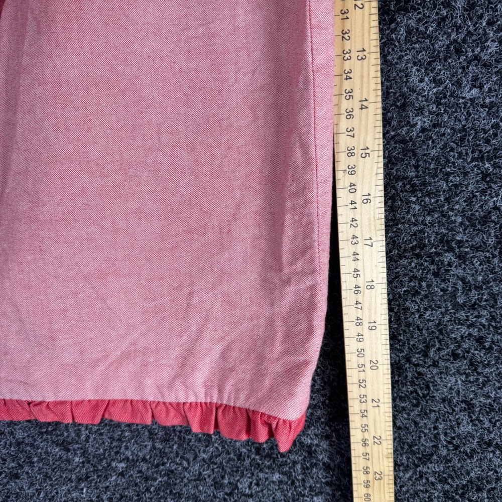 J.Crew Pink Oxford Cotton Ruffle Faux Wrap Skirt Size 8 H4868 SP 18 - Picture 6 of 6